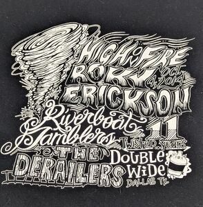 Roky Erickson, The Derailers, High On Fire, 10.4.14 Concert Tee Dallas, TX 2XL